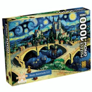 Mini Quebra-cabeça 1000 peças Noite Estrelada 2.0 Grow