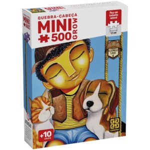 Mini Quebra-Cabeça 500 peças Amigos para Sempre Eduardo Lima Mini