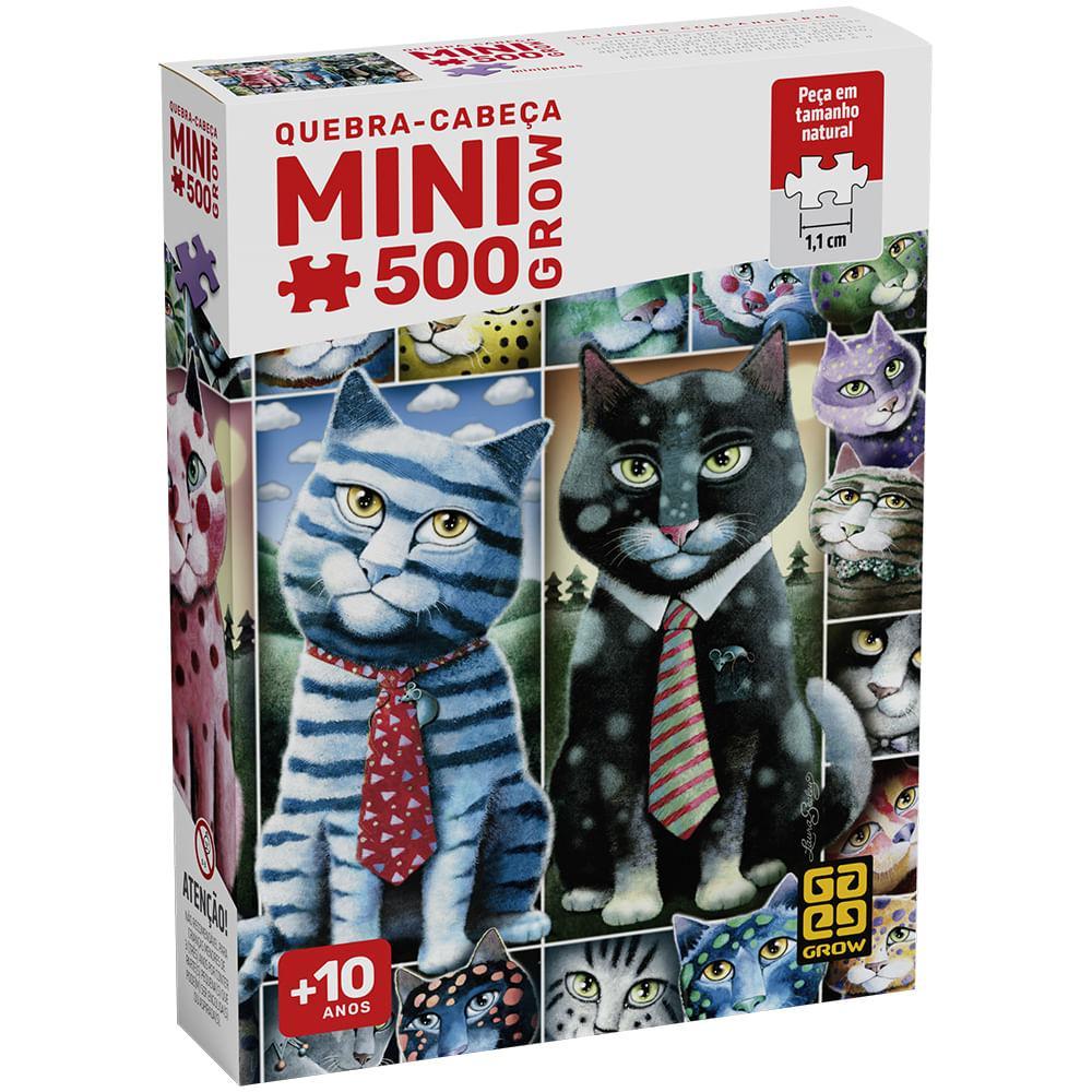 Mini Quebra-Cabeça 500 peças Gatinhos Companheiros — Brinquedos