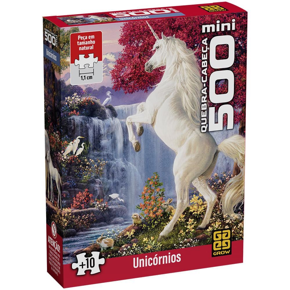 Mini Quebra-cabeça 500 peças Unicórnios — Brinquedos