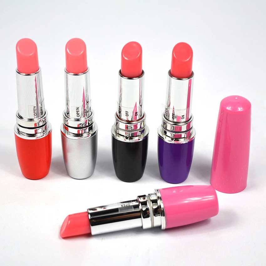 Mini Vibrador em Formato de Batom 5 Cores Lipstick Vibe — Maquiagem