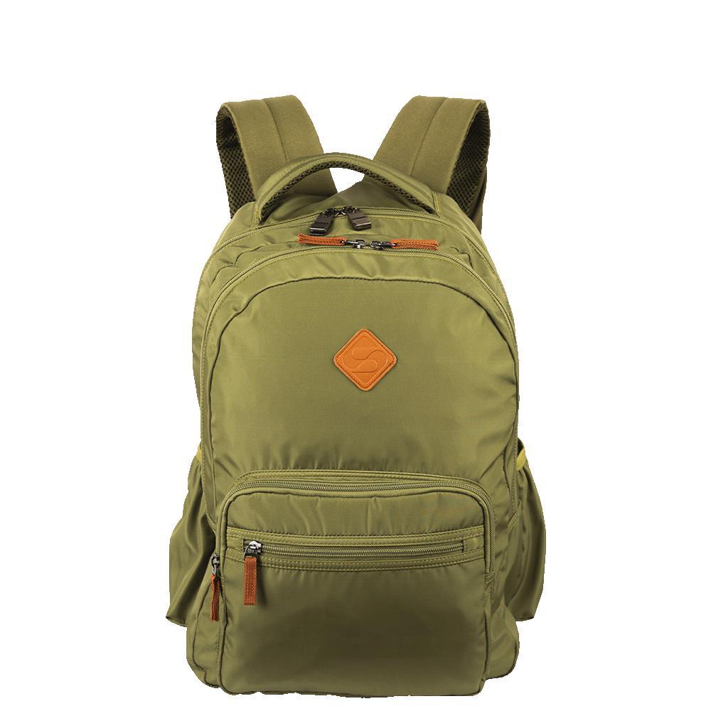 Mochila 2 Compartimentos Sestini College 4 Verde Oliva — Bolsas e Mochilas