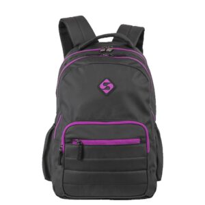 Mochila 2 Compartimentos Sestini College Hydroblock Preto e Roxo