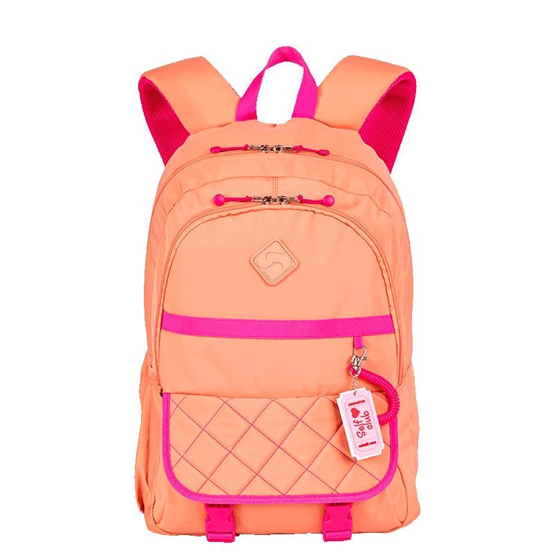 Mochila 2 Compartimentos Sestini Lover Laranja Pêssego — Bolsas e Mochilas