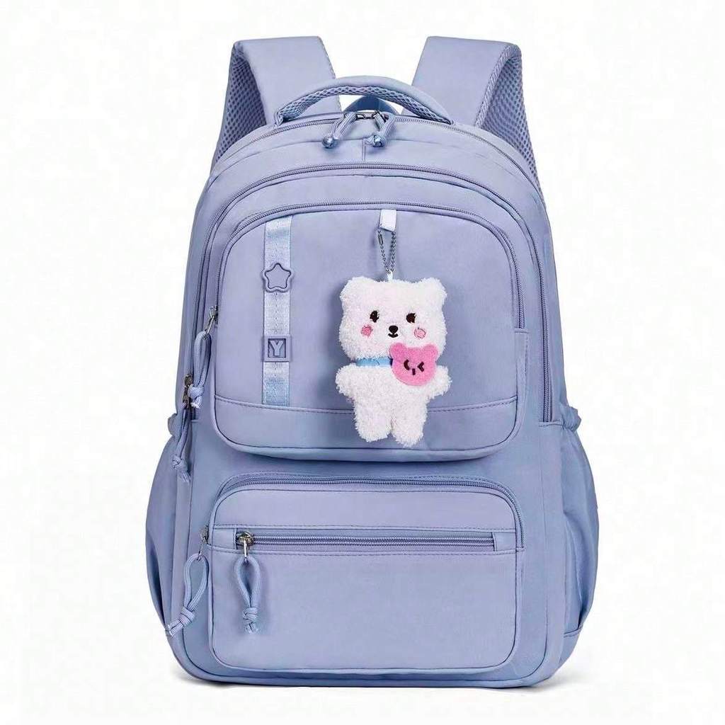 Mochila Bolsa Feminina Musculino Com Chaveiro de Faculdade — Bolsas e Mochilas