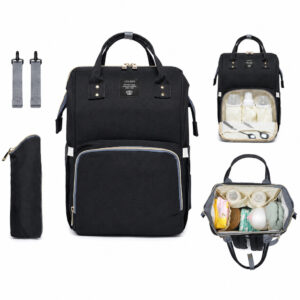 Mochila Bolsa Maternidade Lequeen Original Porta Mamadeira