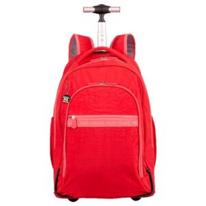 Mochila Carrinho 2 Compartimentos Paul Frank Classics Vermelho Cereja