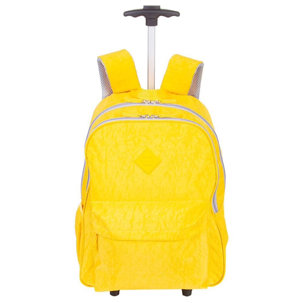 Mochila Carrinho Externo Sestini Rolling Crinkle Amarelo