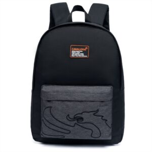 Mochila Cavalera Unissex Preta Resistente Espaçosa 20L Escolar Casual