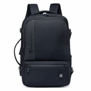 Mochila Champion Original Preta Executiva Masculina Grande Quandrada