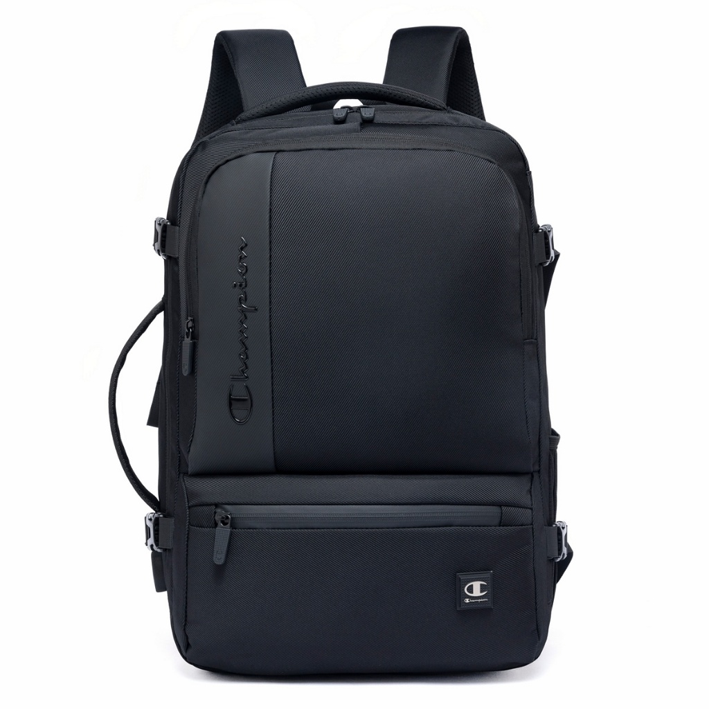 Mochila Champion Original Preta Executiva Masculina Grande Quandrada