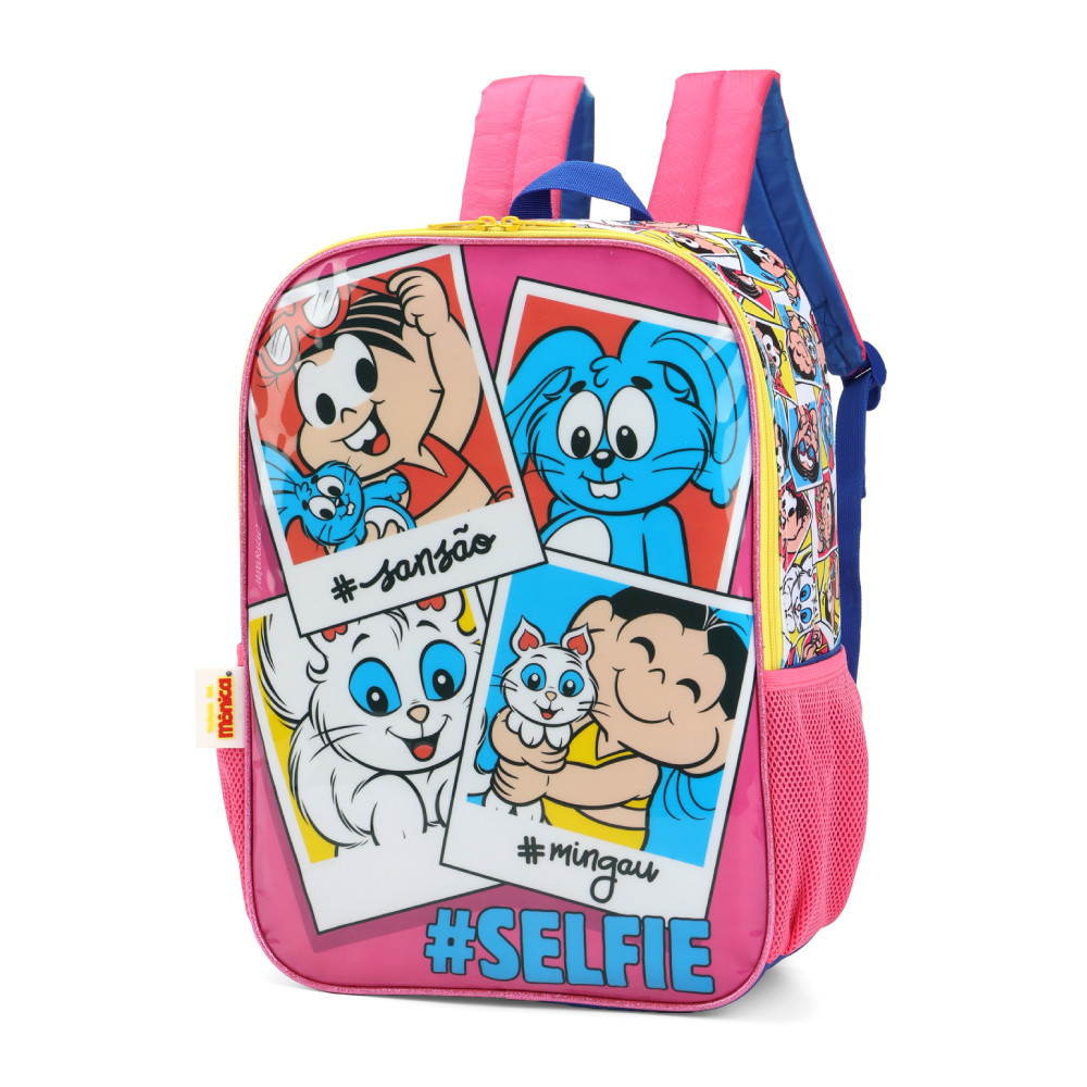 Mochila De Costa Escolar Selfie Turma Da Mônica Luxcel