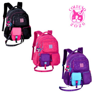 Mochila de Costas com Bolsinha Removível Rebecca Bonbon Urban Mix