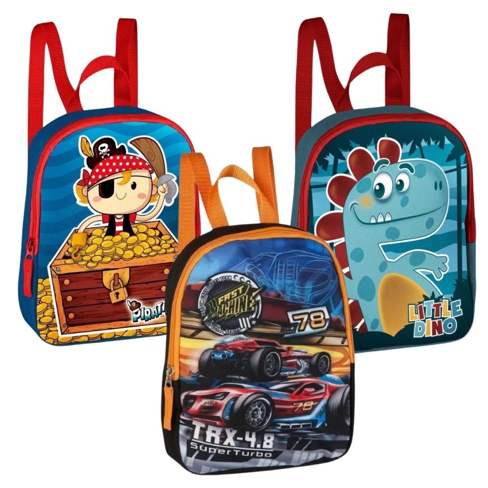 Mochila de Costas Infantil Mini Trx 4.8 Piratinha Little Dino Clio — Bolsas e Mochilas