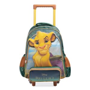 Mochila de Rodinha Simba Rei Leão Verde