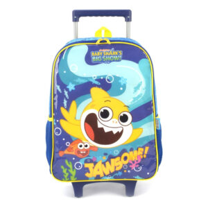 Mochila De Rodinhas Escolar Menino Baby Shark Luxcel