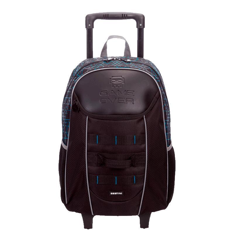 Mochila de Rodinhas Grande Sestini X Game Over Colorido — Bolsas e Mochilas
