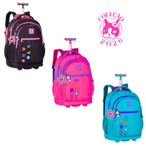 Mochila de Rodinhas Rebecca Bonbon Flower Power Clio Style