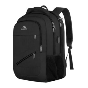 Mochila de Viagem Matein Poliéster Bolso p Laptop Preta