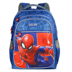 Mochila Escolar Xeryus 17 Spider Man 14952 Azul e Vermelho Infantil