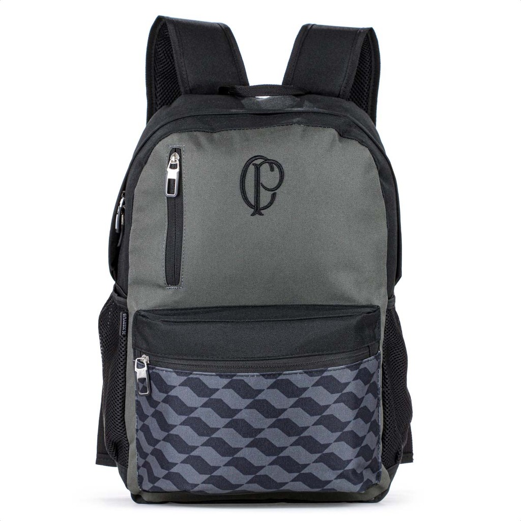 Mochila Esportiva Xeryus Corinthians 14030 Cinza e Preto Único — Bolsas e Mochilas