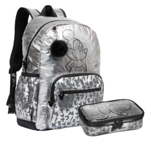 Mochila, Estojo Disney Mickey Mouse Teen Crinkle Nylon Metalizado — Bolsas e Mochilas