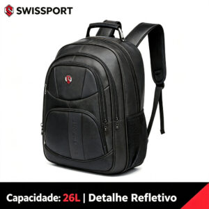 Mochila Executiva Masculina Swissport Reforçada para Notebook