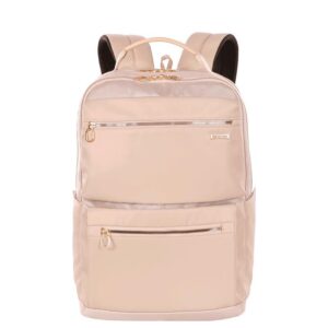 Mochila Grande 2 Compartimentos Notebook 15 Sestini Elegance Bege Nude