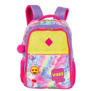 Mochila Grande Sestini Good Vibes Colorido