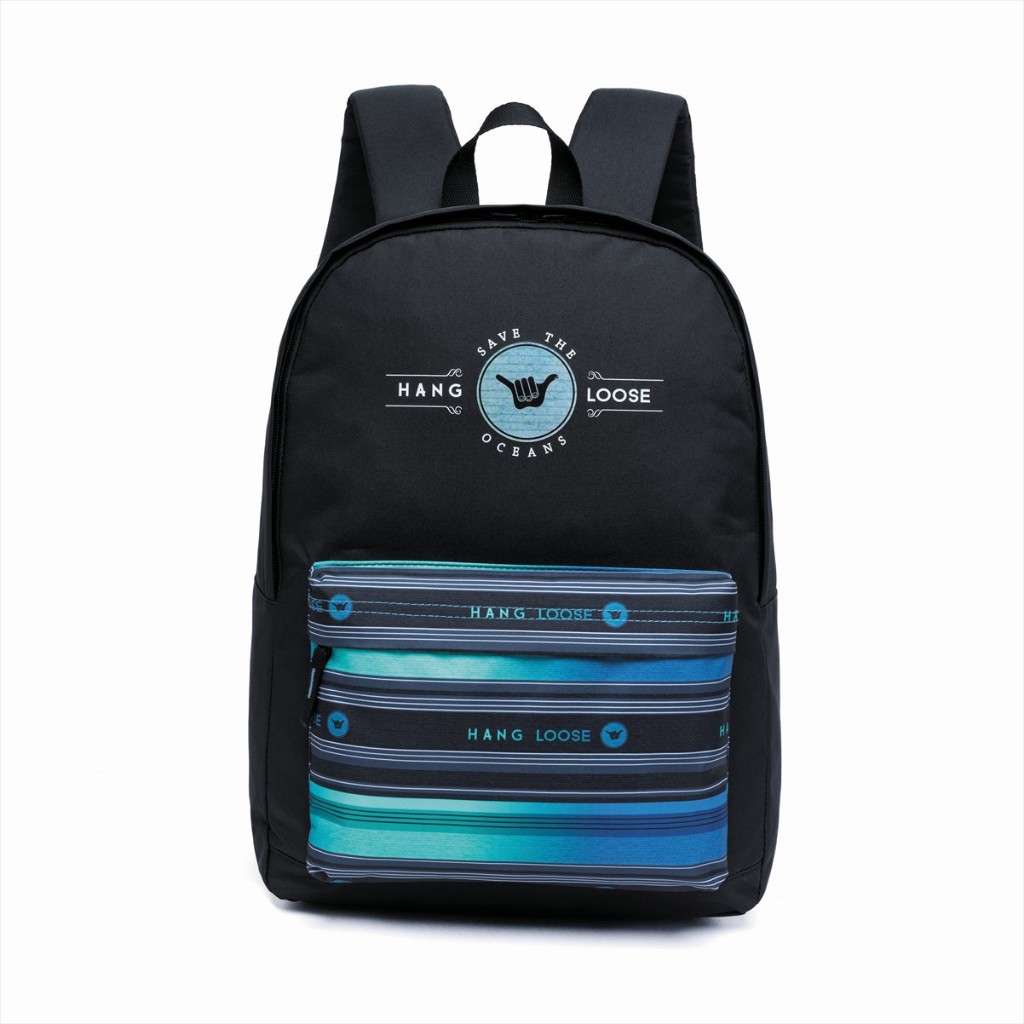 Mochila Hang Loose Escolar Masculina Espaçosa Resistente Espaçosa — Bolsas e Mochilas