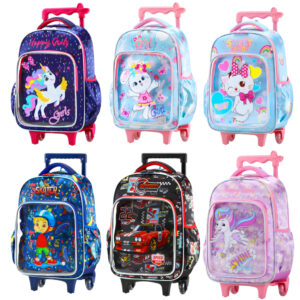 Mochila Infantil Com Rodinha Masculina Feminina Escolar Juvenil