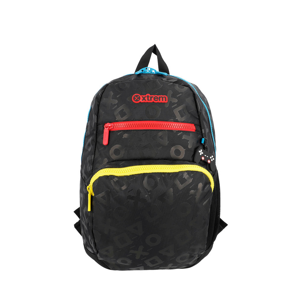 Mochila infantil Xtrem Bolt Gamer Preta — Bolsas e Mochilas