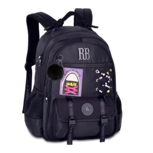 Mochila Juvenil Feminina Rebecca Bonbon RB Clio Style Patch, Pompom e