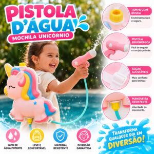 Mochila Lança Água Brinquedo Crianças Piscina Brinquedos com água