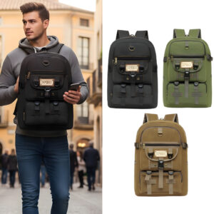 Mochila Lona Média Reforçada Masculina Feminina Camping Trabalho