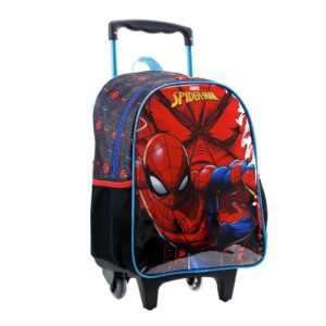 Mochila Mala Infantil com Rodinha Escolar 30x40cm Spider Man