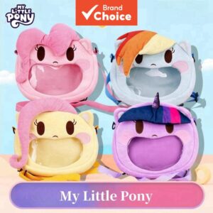Mochila My Little Pony, bolsa com zíper de grande capacidade, leve