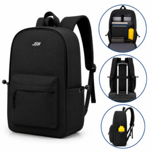 Mochila Notebook 15.6 Preta Viagem Executiva Unissex Faculdade