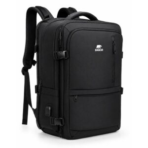Mochila Notebook 17' Masculina Bagear Cor Preta Reforçada Expansível — Informática