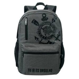 Mochila Notebook Esportiva Corinthians Oficial Bolso Garrafa — Informática
