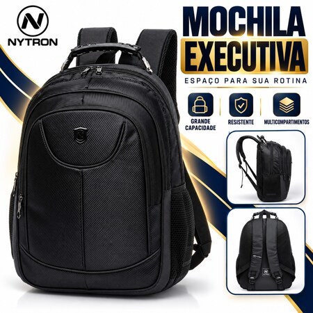 Mochila Nytron Faculdade Reforçada Executiva — Bolsas e Mochilas