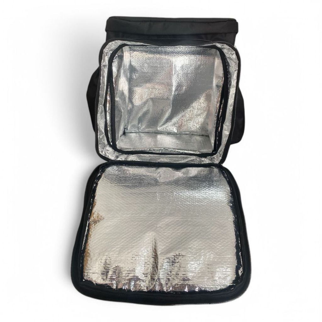 Mochila para motoboy térmica expansiva grande 90 litros laminada