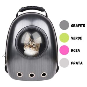 Mochila Para Pet Para Passeio EM Forma DE Capsula Espacial C Visor