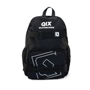 Mochila Qix Skate Bag Preto Ajustavel 6 Bolsos Espaçosa