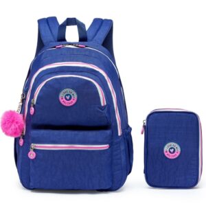 Mochila Reforçada Escolar Feminina Estojo Faculdade