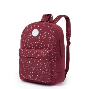 Mochila Spector Universe Estrelar Reforçada Feminina Notebook Vermelha — Bolsas e Mochilas