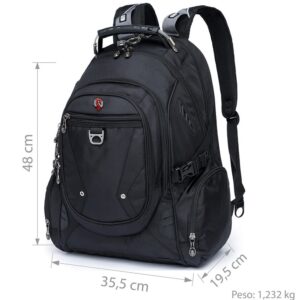 Mochila Swissport Executiva Cadeado Reforçada Masculino