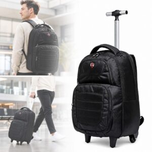 Mochila Swissport Rodinhas Reforçada Executiva Notebook