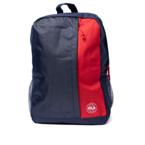 Mochila Unissex Fila Mondo com Logo Marinho Vermelho