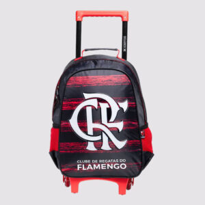 Mochila Xeryus Flamengo Crf 16 com Rodas Vermelha e Preta